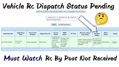 rc smart card dispatch status|rc dispatch status check.